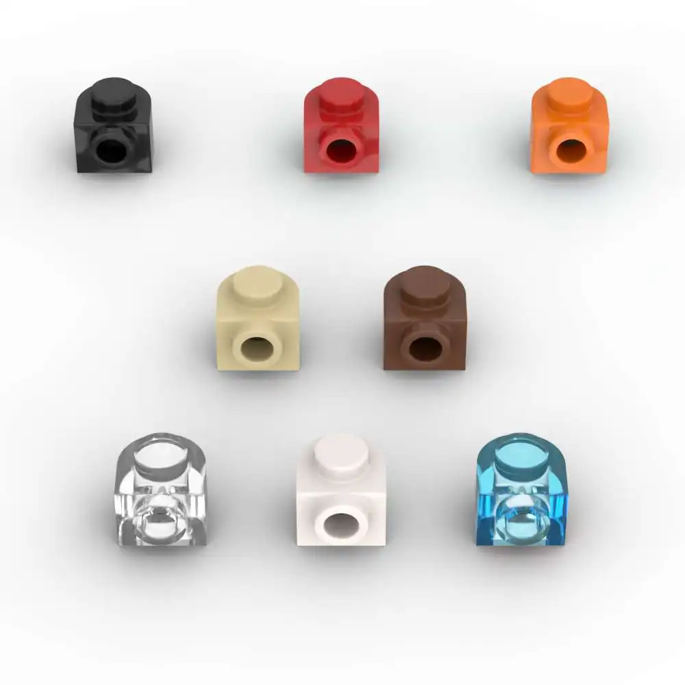 MOC 10PCS Halbkreis 3386 Runde 1x1x2/3 Bausteine Kit Erweitert Mit Seite Stud Ziegel Partikel Spielzeug Kinder Geburtstag Geschenke