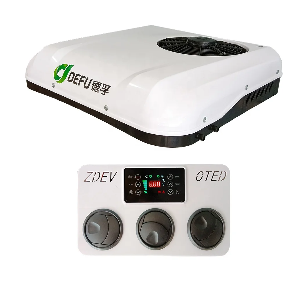 New DEFU Car RV Camper Cabin AC Unit Rooftop DC 12V/24V Battery Powered Air Conditioner For Tipper Truck