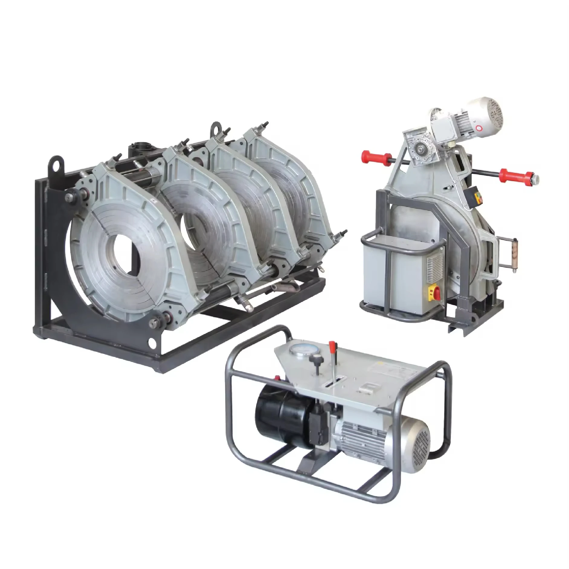 New 50Hz 1.65-92.5KW 220V-380V Portable HDPE Butt Welding Machine Hydraulic Fusion Water Supply For 63-2000mm Diameter
