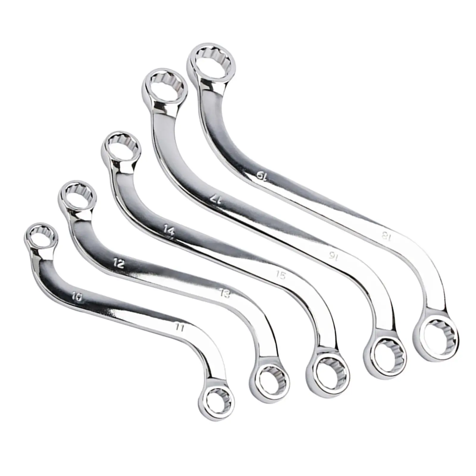 5x S Type Wrench Set Ouble heads Box Portable for houses tools Accessories