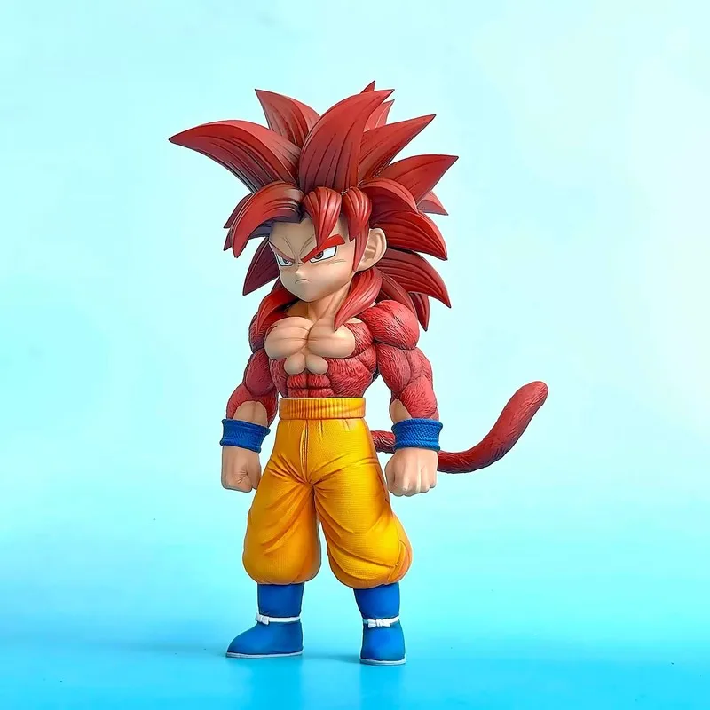 

Spot 7 Dragon Ball Super Saiyan Big Demon Super Four Wukong Doll Red Hair Wukong Handmade Model Ornament Surrounding Gifts
