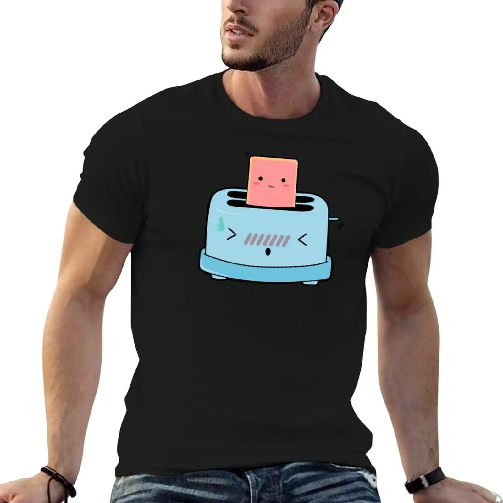 

Poptart and toaster T-Shirt cotton t shirts man 100% man t shirts cotton t shirts for man cotton soft T-Shirt