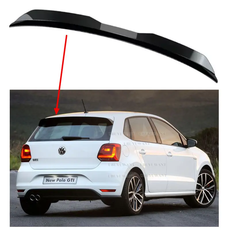 Para Volkswagen Polo 5 Polo MK5 6R 6C GTI 2009-2017 Kits de estilo de alerón de techo