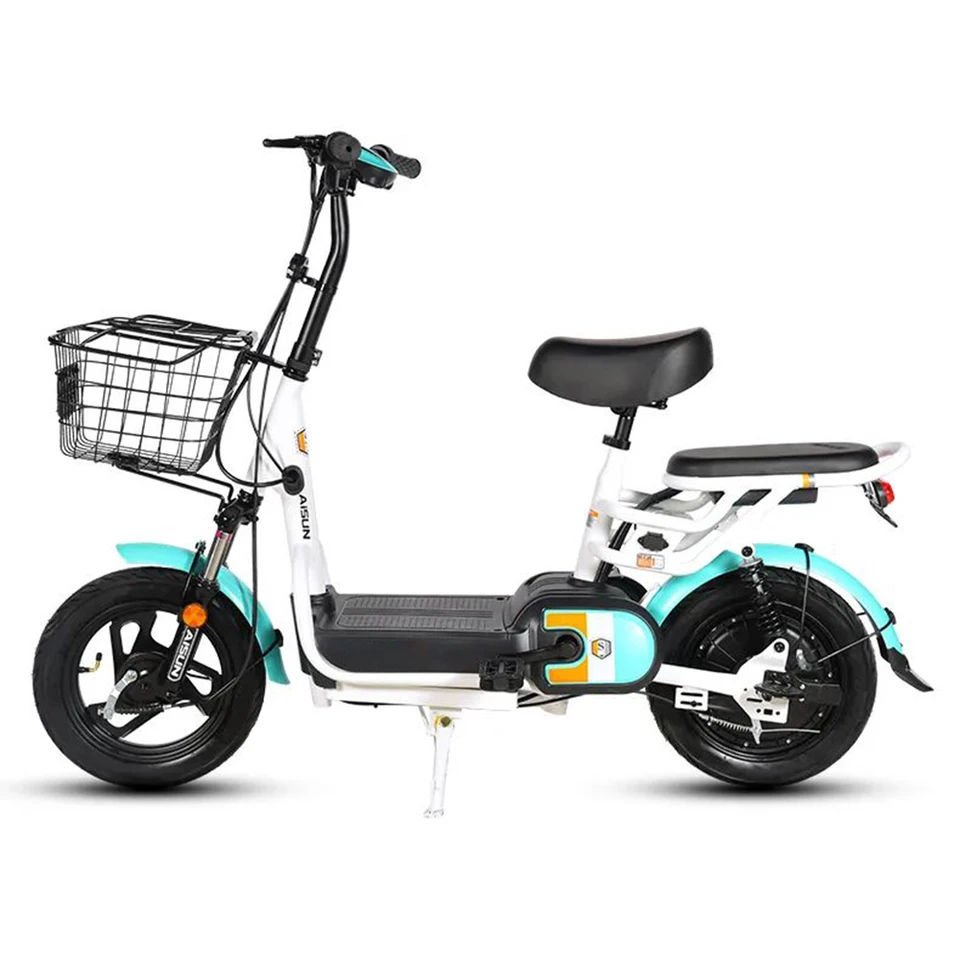 Wholesale 14Inch E-Bike Electric Moped Electric Bike 350W 48V Motor City Electric Scooter for Adults image 4