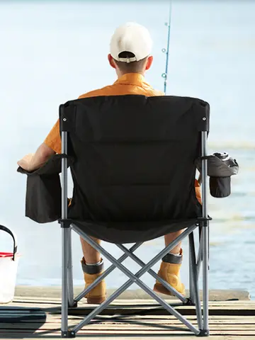 SucceBuy Outdoor Camping Chair 350lbs High Load Ultralight Folding Chair Portable Beach Hiking Picnic Travel Seat Fishing Tool