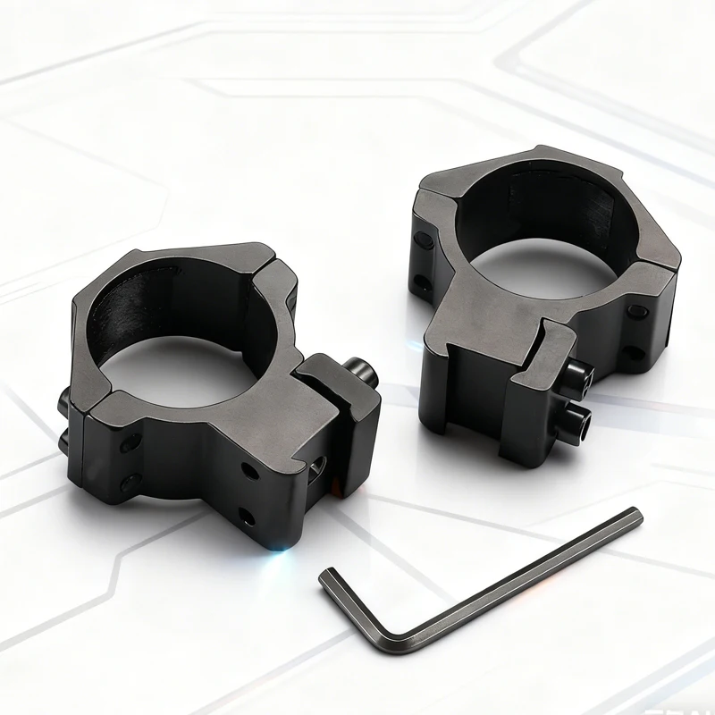 2PCS Hunting Rifle Scope Mount Ring for Dia 25.4mm 30mm Tube Scopes 11mm 20mm Dovetail Picatinny Rail Tactical Flashlight Mount