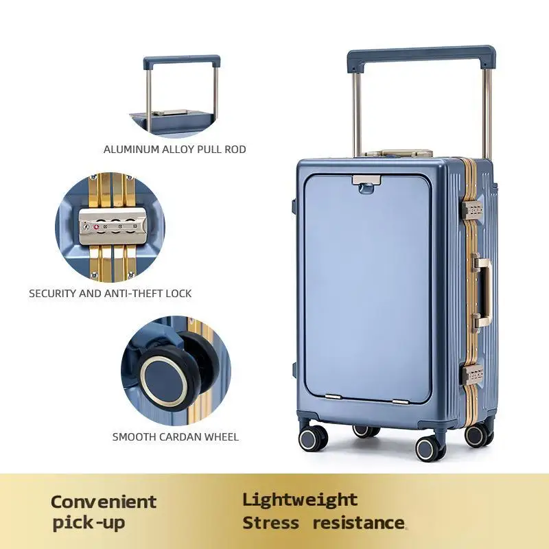 

Женское багажное отделение с передним отверстием, 28-дюймовый дорожный чемодан, прочный и долговечный 24-дюймовый чемодан, 20-дюймовый интернат, lea