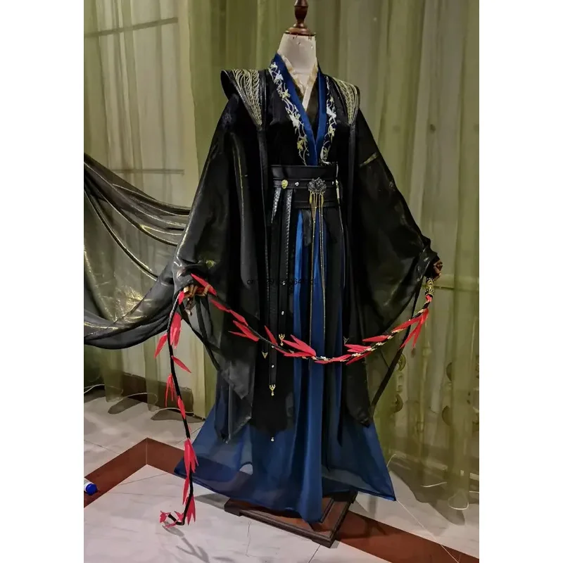 DY20Mo Ran Cosplay Erha et son maître de chat blanc Costume de Cosplay antique Moran BJBCOS taille personnalisée Halloween Han Fu25