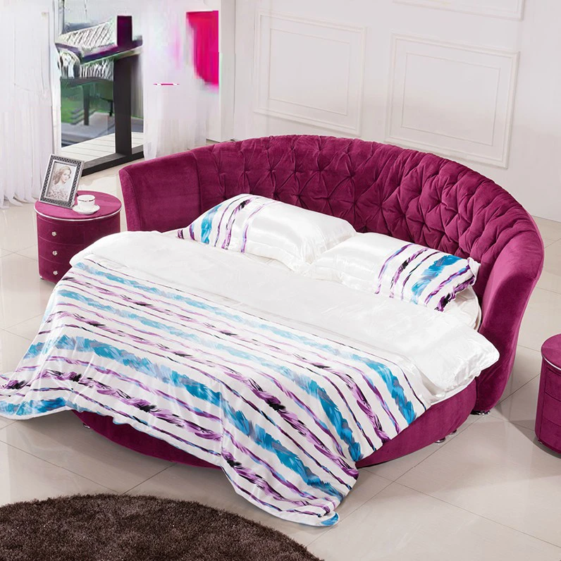 

Double Bed Fabric Soft Bed