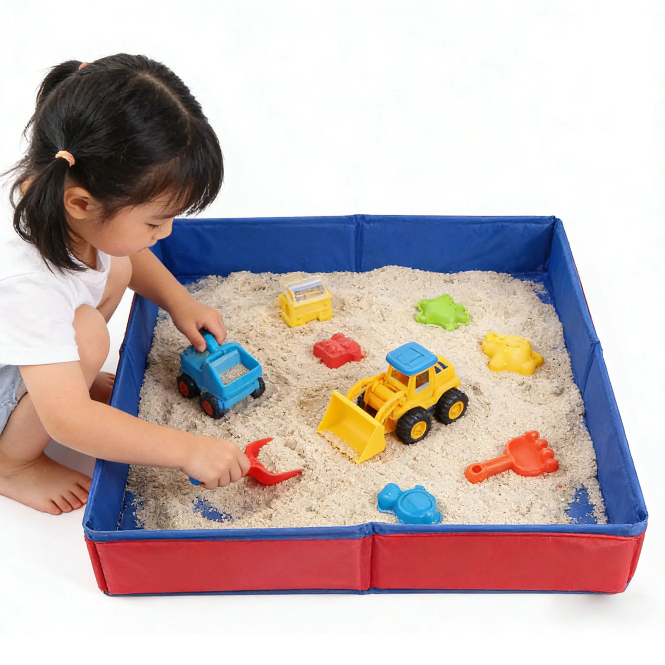 Children's Sand Pool Outdoor Sandbox for Kids Boys and Girls Backyard Games Sand Toys Sand Water Activity Sensory Sand Table