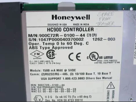 Запасные части Honeywell серии HC900 900C72R-0100-44, используются в хорошем состоянии