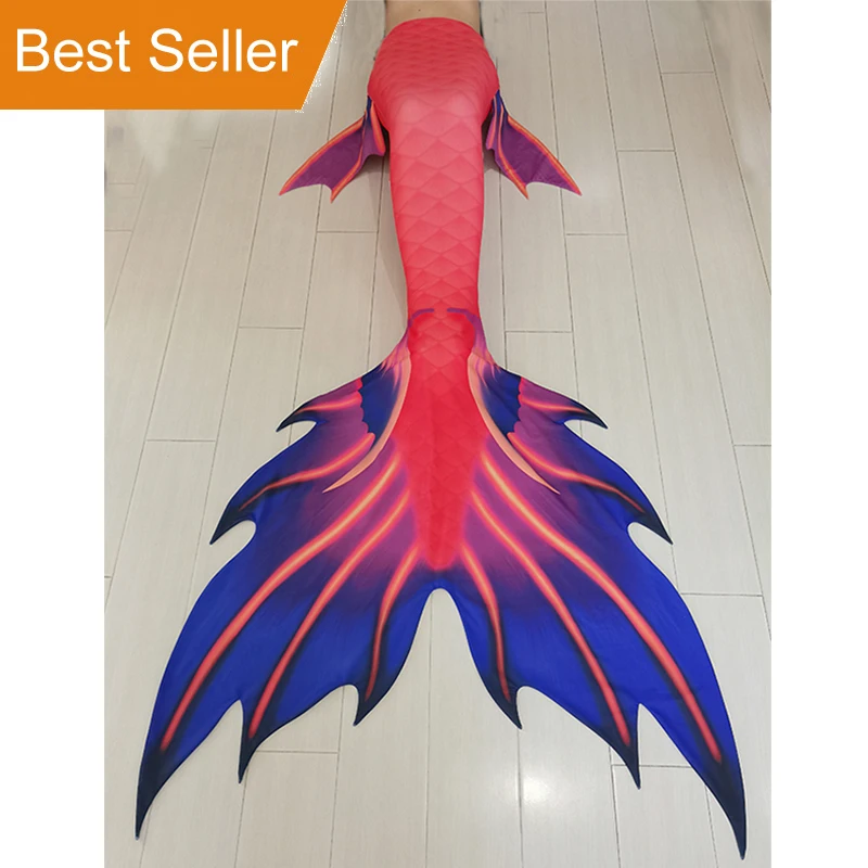 Professional Free Shipping Mermaid Tail Aquarium Show Diving Woman Adult Customized Beach Costumes Swimsuits Cosplay Swimwear