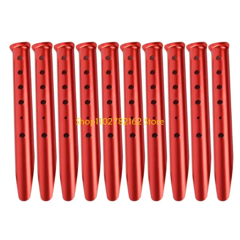 547B 10lots Tent Pegs Beach Tent Pegs Canopies Stake Spirals Stainless Steel Tent Stake for Secure Camping and Beach Use