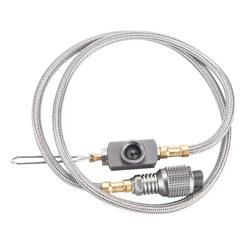 50/100CM Outdoor Camping Gas Stove and Gas Canister Extent Hose Connector with Valve