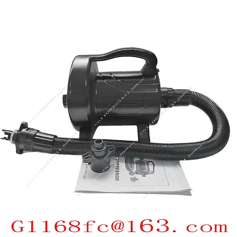 1200W Assault Boat Rubber Boat Outdoor Electric Air Pump Small Portable Drift Boat Air Pump Multi-interface