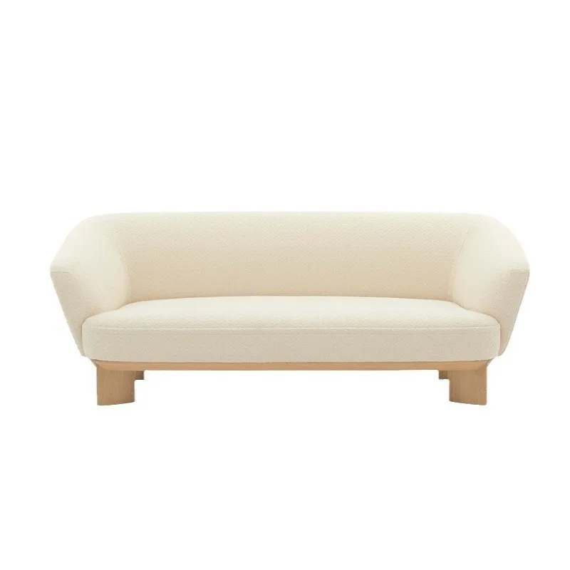 Poltrona divano semplice e moderna in legno massello