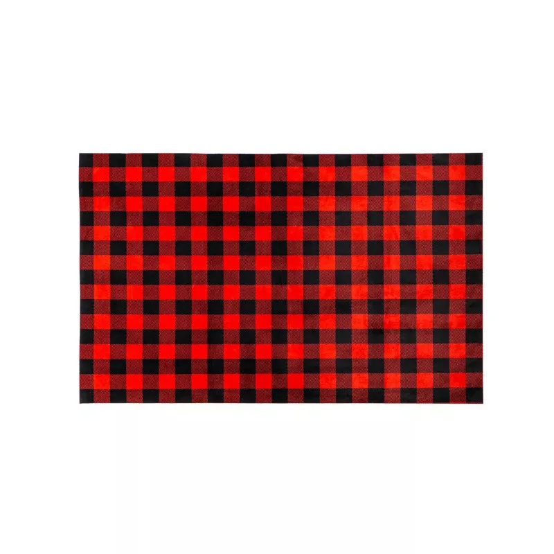 US Buffalo Check Layering Mat 11.5 x 9.5 Inches Indoor and Outdoor Decor Made of durable and weather-reMade of durable