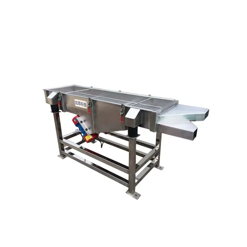 High Efficiency Stainless Steel 304/316L Linear Vibrating Screen with Motor for Food Processing