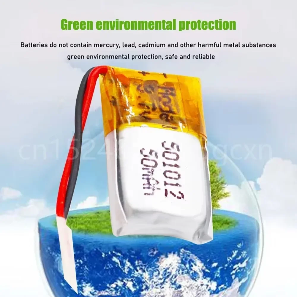 بطارية ليثيوم بوليمر 3.7 فولت 50 مللي أمبير في الساعة 501012   لفصول DIY ثلاثية الأبعاد Mp3 قلم تسجيل بلوتوث سماعة المتكلم ساعة ذكية