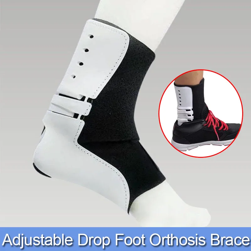 

Drop Foot Orthosis Adjustable Left Right Ankle Sprain Orthosis Stabilizer Foot Protector for Hemiplegia Corrector Rehabilitation