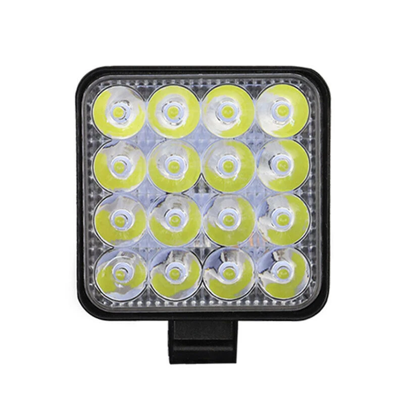 Car LED Bar Worklight 48W Offroad Work Light 12V Auto Light Fog Lamp off road 16 LED Tractor Spotlight for ATV / Truck / SUV