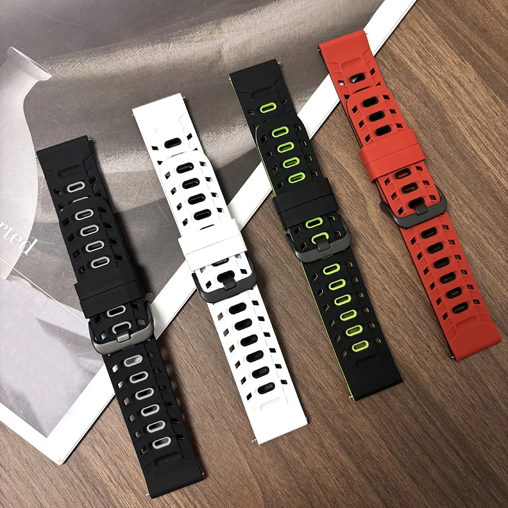 A1 Watches & Jewelry New York Photos - Дышащий силиконовый ремешок 22 мм для