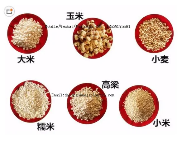 Flow Puffed Wheat Making Machine | Rice Cereal Puffing Corn Popping Equipment