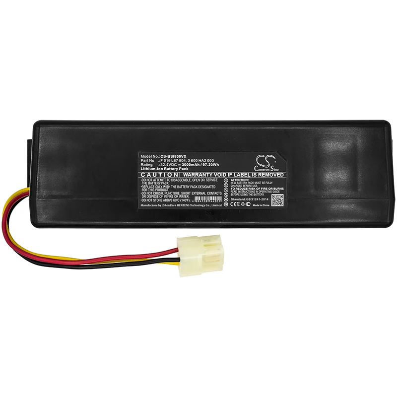 

Cameron sino 3000mAh Battery For Bosch Indego 800 850 1000 1999 1100 Connect 1300 10C 13C 3600 3 600 HA2 000 3 600 HA2 001