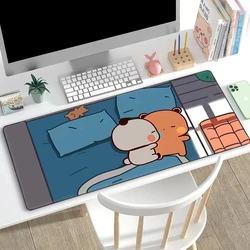 Bubu Dudu Mause Pad Desk Accessories Gamer Cabinet Games Computer Desks Mousepad Anime Mouse Carpet Keyboard Mat Gaming Mats Pc