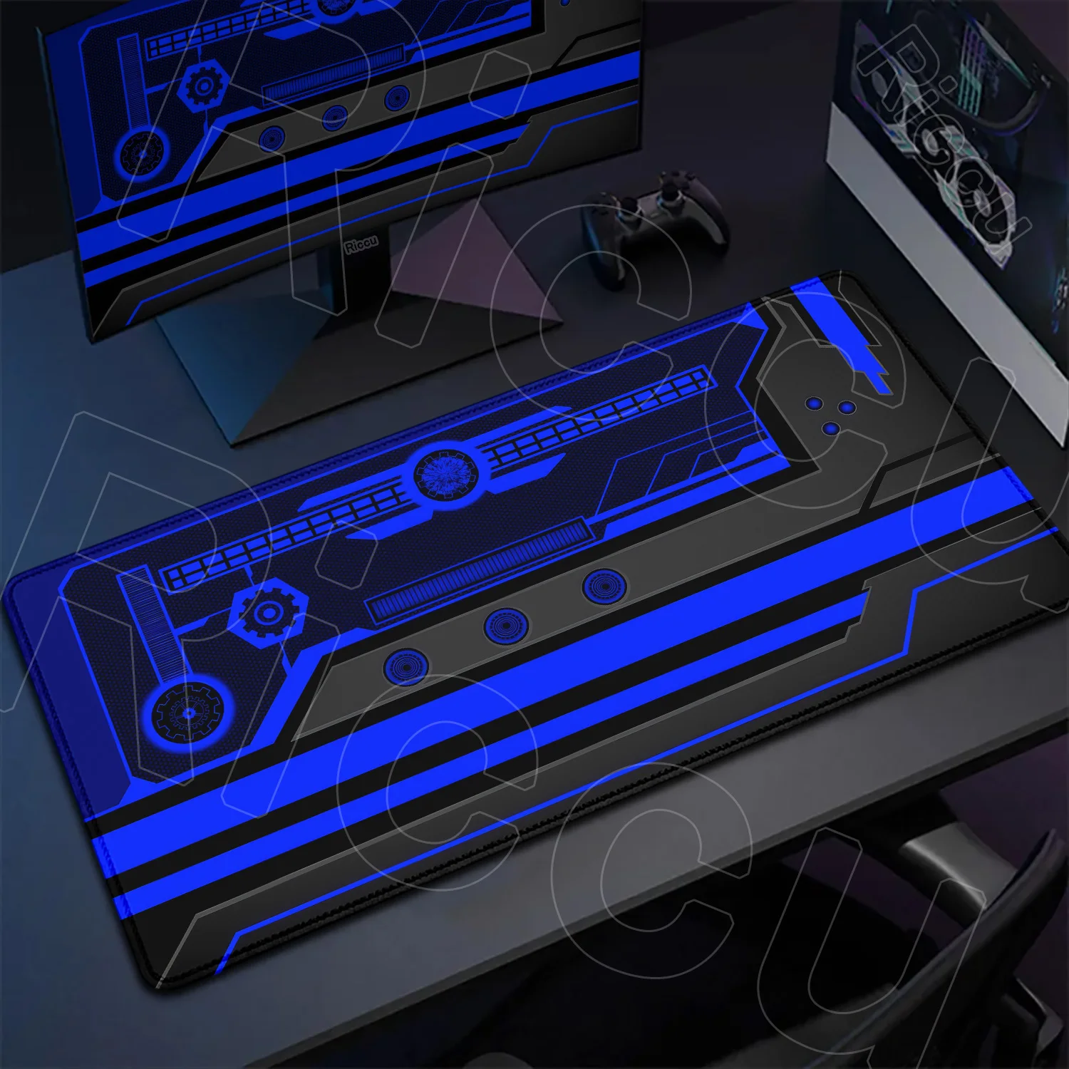 الخيال العلمي نمط الكمبيوتر 400X900MM ماوس الوسادة الألعاب ملحقات الكمبيوتر شعور كبير بالعلوم والتكنولوجيا XXL حصيرة مكتبية منصات لوحة المفاتيح