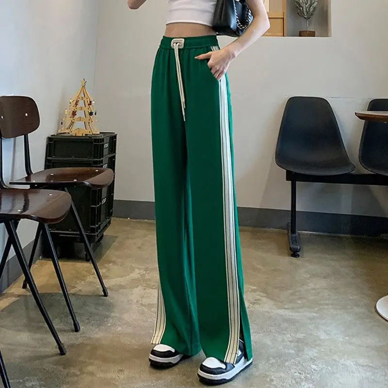 casual-high-waist-long-pants-split-side-stripes-running-sports-golf-tennis-loose-square-dance-fitness-trousers