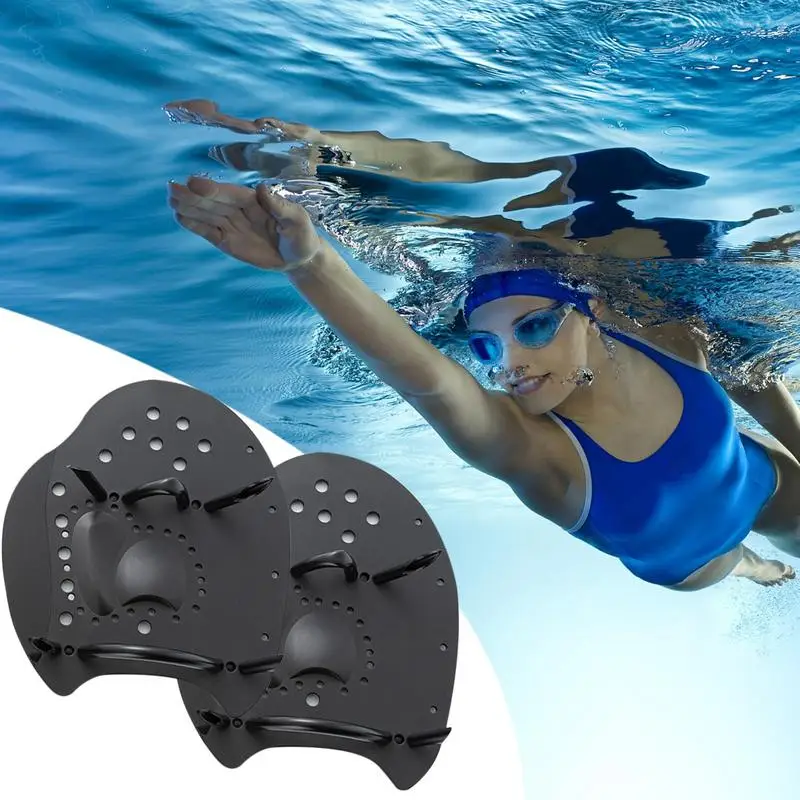 Swim Hand Paddles Professional Swimming Hand Paddles Swimming Training Equipment Portable Swim Training Hand Paddles Swimming