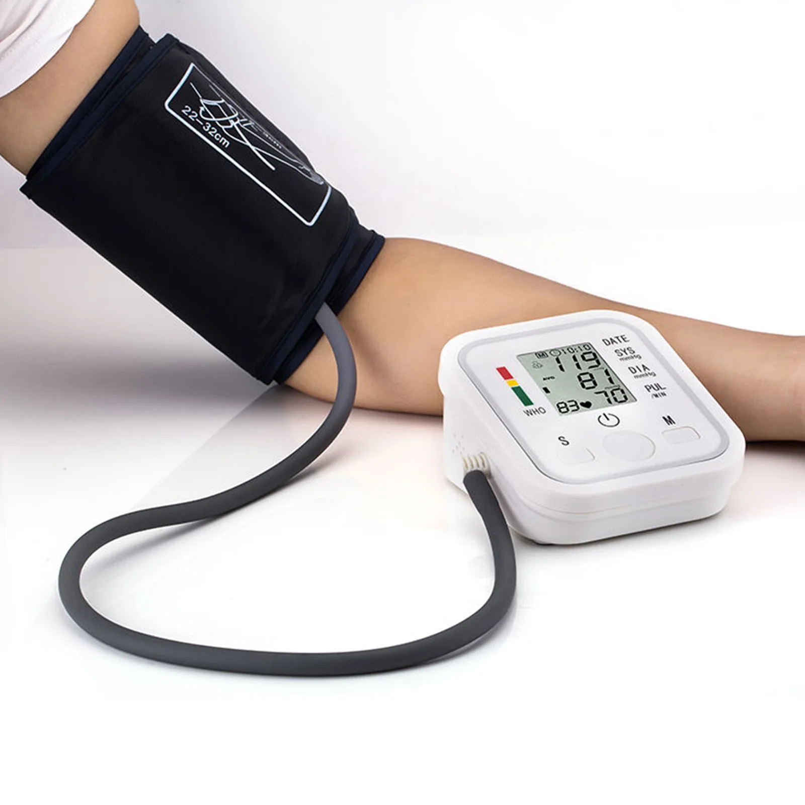 2024 Blood Pressure Monitor Upper Arm Automatic Tonometer Digital BP Medical Sphygmomanometer Pulse Senior