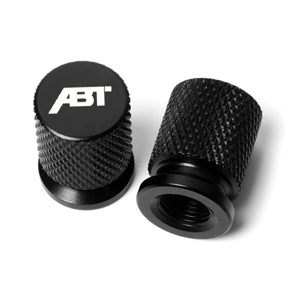 4PCS Car Wheel Tire Valve Caps Tyre Rim Stem Covers Car Dustproof Tire Cap for ABT VW Audi TT A3 A4 A5 Q7 Quattro RS6 R8 Golf