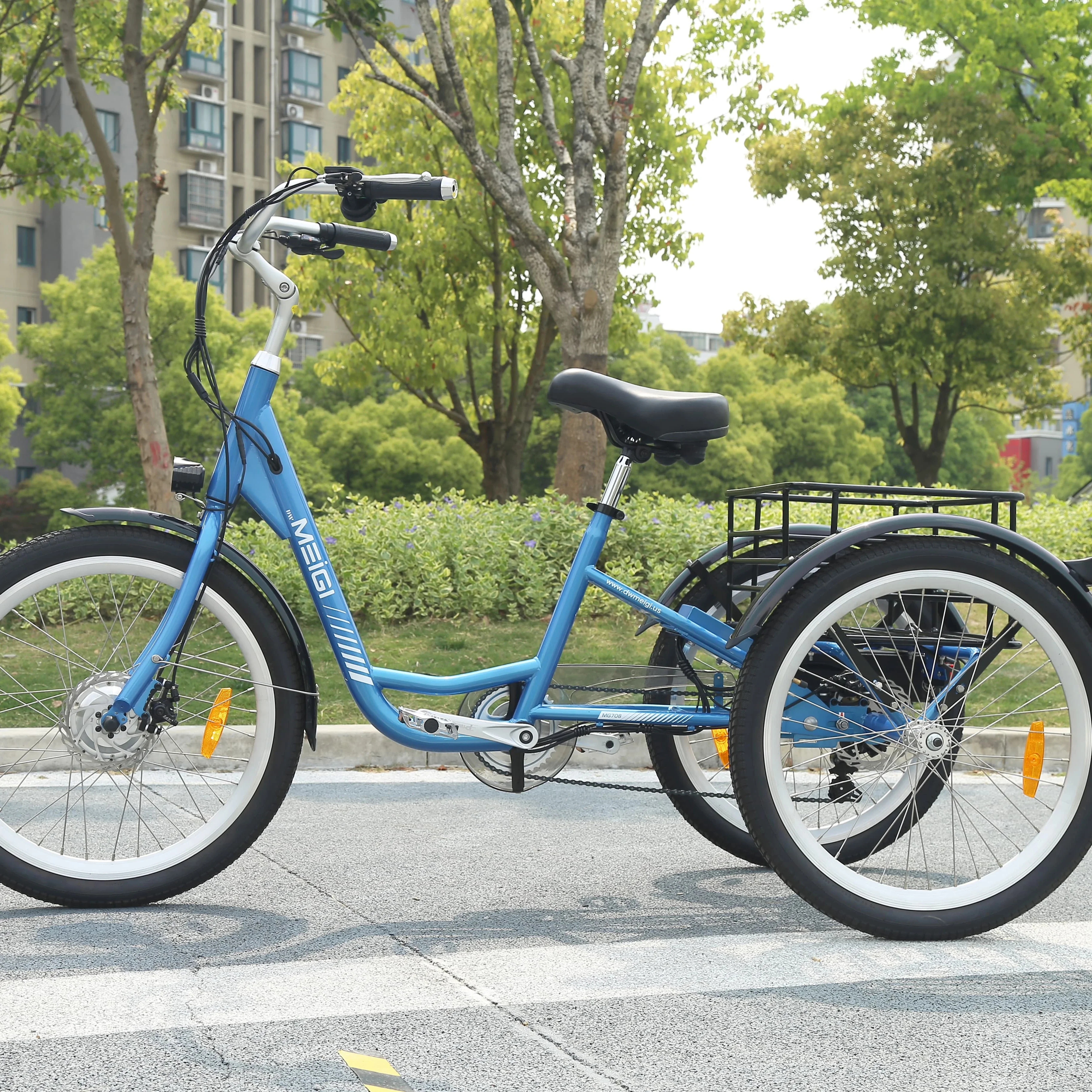 

Готов к отправке со склада в США: Электрический грузовой трицикл Etrike 350W с генератором для электровелосипедов