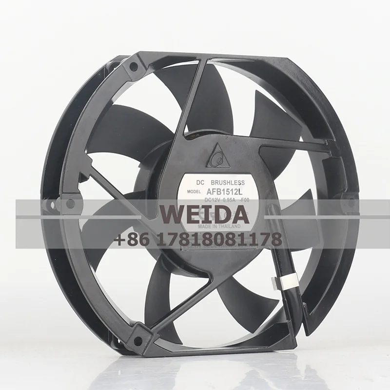 Delta 24V 48V DC12V 0.95A AFB1512L 172X150X25mm 17cm 17225 cichy wentylator podwójny wentylator kulowy wentylator chłodzący