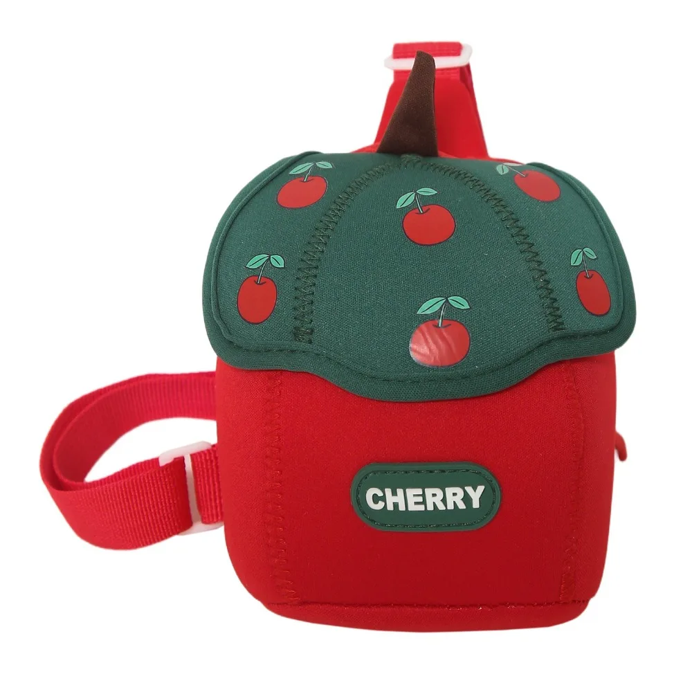 Sweet Strawberry Children Backpack Fruit Cartoon Children's Crossbody Bag Large Capacity Cute Students Chest Bag Kids