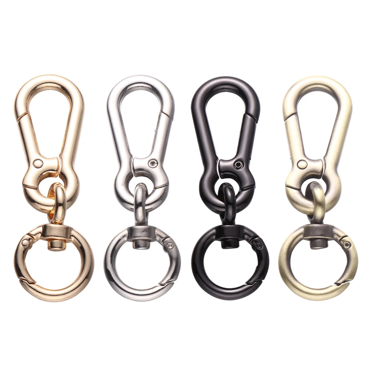 

3pcs Pet Leash Spring Coil Keychain Zinc Alloy Durable Replacement For Dog Collar Bag Strap Loop Diy Luggage Accessories