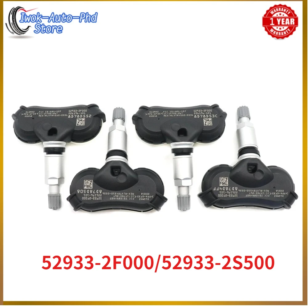 TPMS Tire Pressure Sensor 52933-2F000 529332S500 for Kia Rio Borrego Spectra Sportage Hyundai Accent Equus Genesis Sonata Tucson