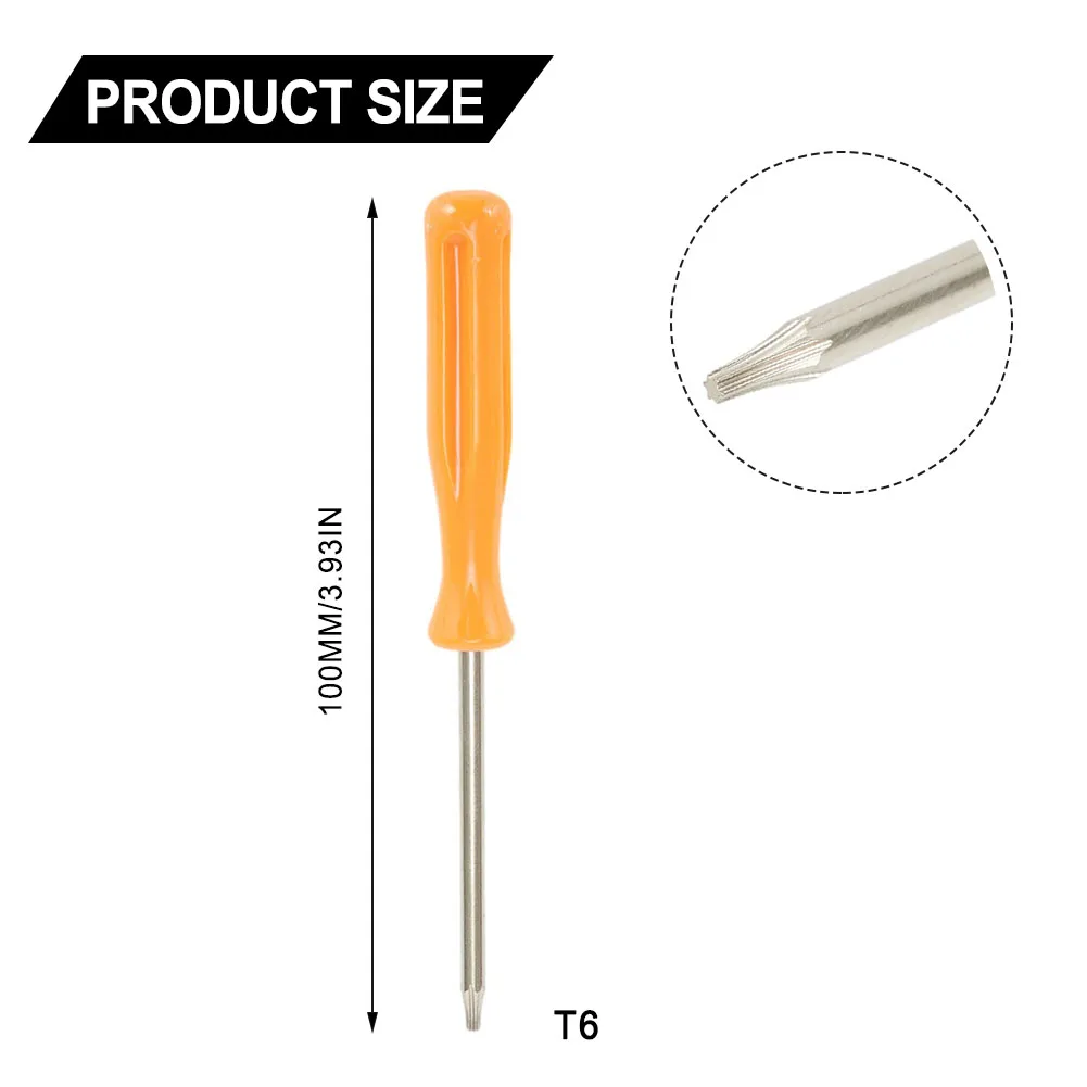 T6 Solid Tip T6 Screwdriver 1pc Screw Driver Screwdriver Security Opening Special Screwdriver For Game Console