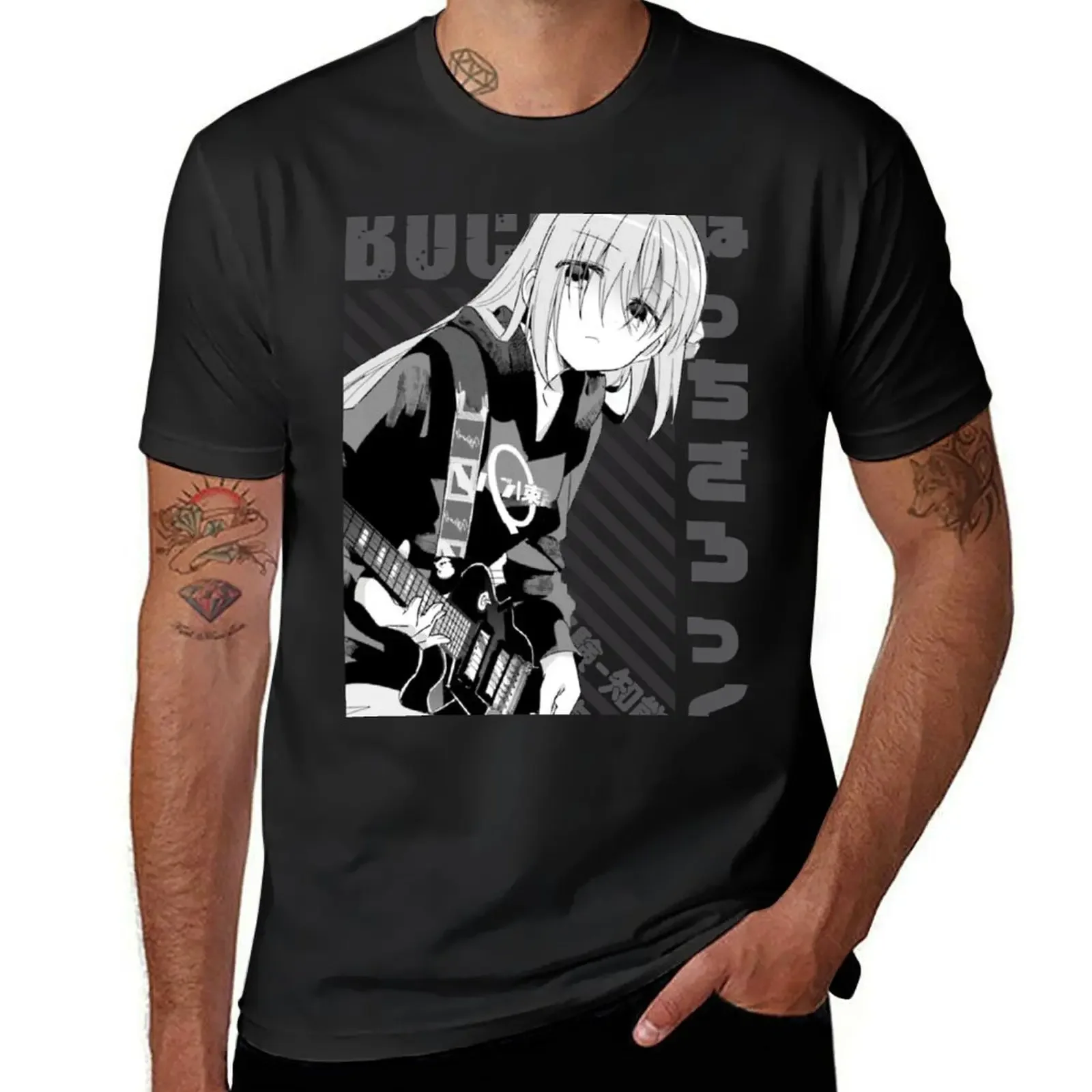 Bocchi the Rock! - Hitori Gotou T-Shirt quick drying anime tshirt baggy shirts mens clothes