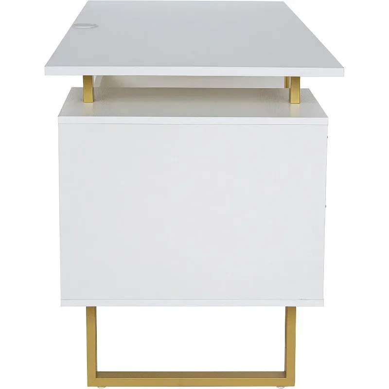 Techni Mobili Opbergladen En Kast 51.25 ”W-Modern Kantoor Groot Drijvend Bureaublad Oppervlak Bureau, 23.6" D X 51.2 "W X 29.8"