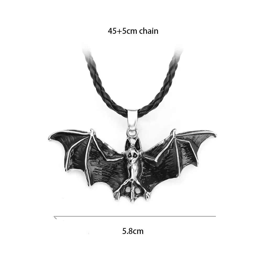 Fashion Gothic Vampire Bat Necklace Collar Animals Punk Hip Hop Rock Vintage Pendant For Women Men Party Jewelry Gift