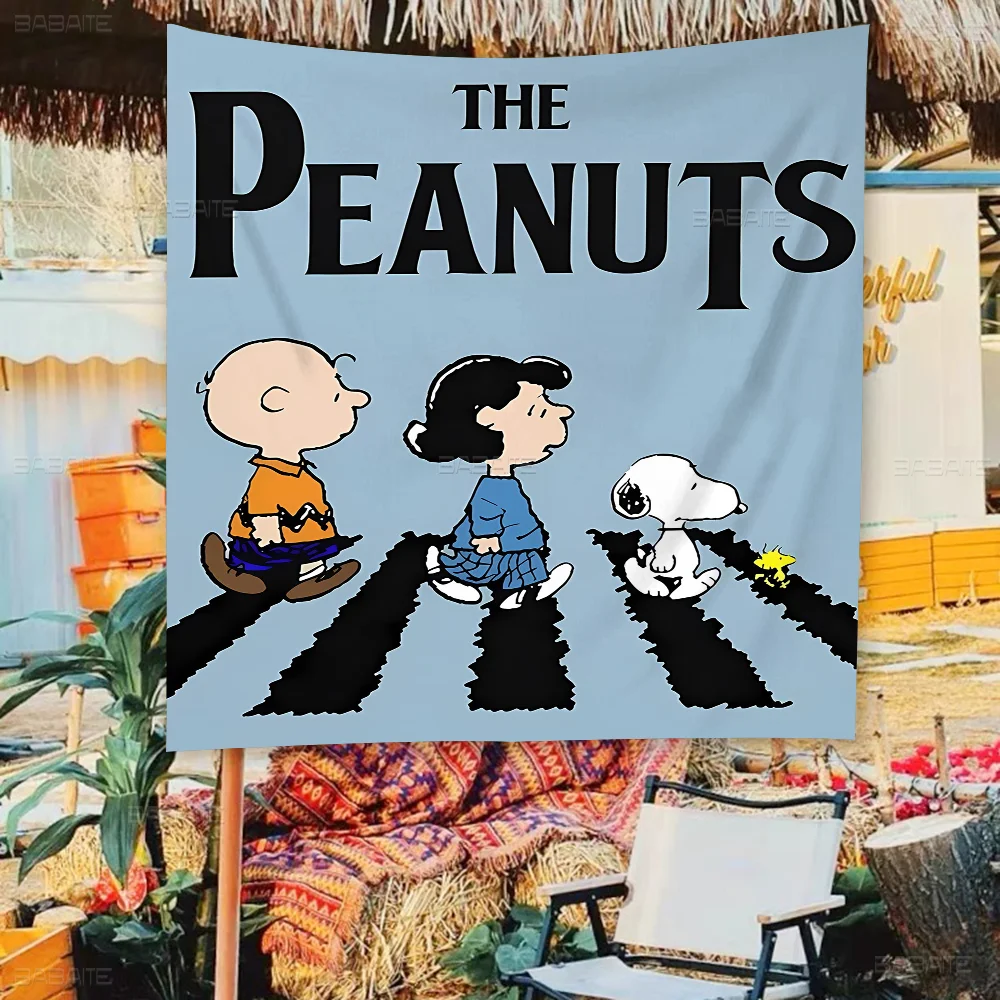 S-Snoopy Banner Ins Stijl Outdoor Feestdecoratie Sfeervlag