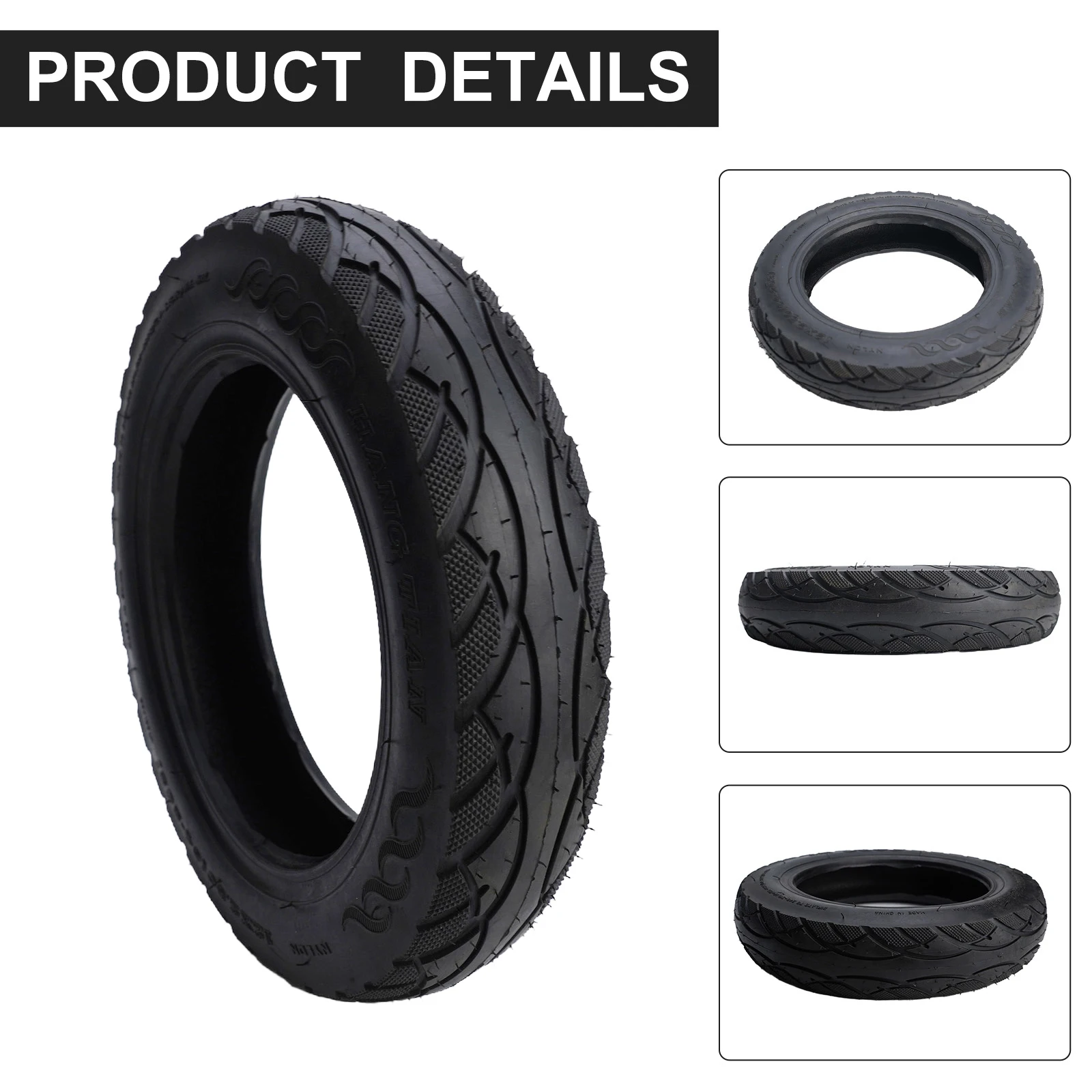 

Аксессуары 12-дюймовая бескамерная шина Бескамерная шина Запчасти для велоспорта Шина 12-дюймовая 12x2,50 12x2,50 (64-203) Бескамерный скутер