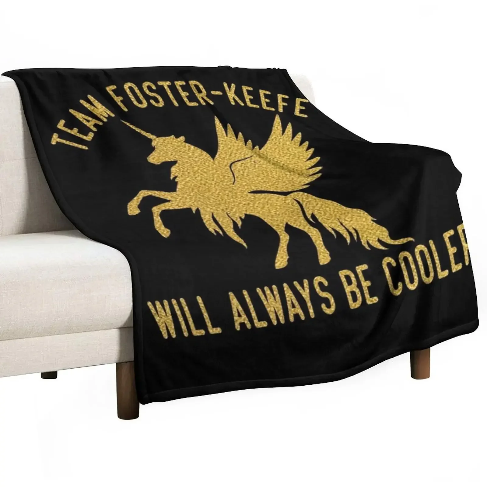 Team Foster Keefe Will Always Be Cooler Throw Blanket Decorative Sofas warm for winter for sofa Blankets