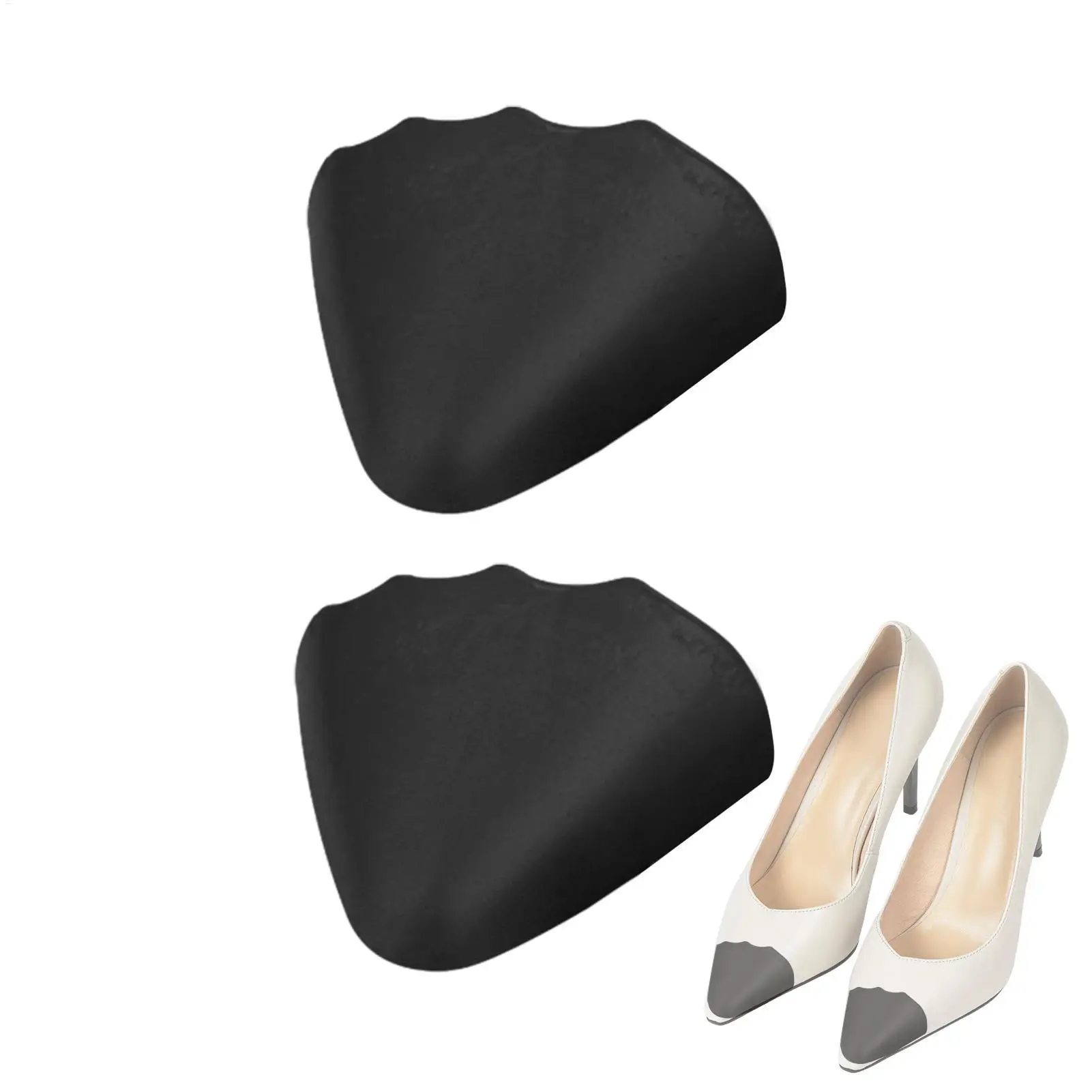 1Pair Toe Plug Insert for Men Women Fill insole Thick Soft Shoes Toe Half Pads Pain Relief Shock-Absorbing Comfort Snug Fit
