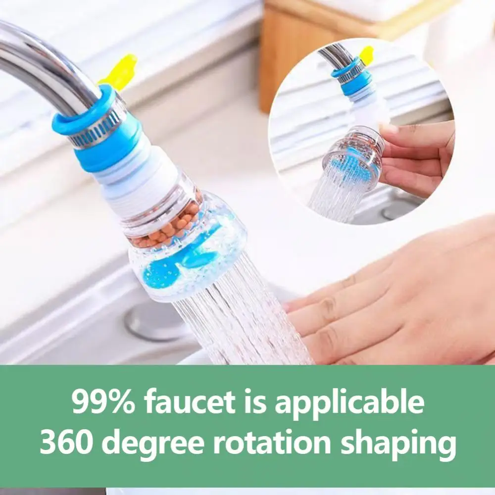 1PC Kitchen Filter Faucet 360 Adjustable Flexible Faucet Tap Extender Water Saving Sprayer Filter Diffuser Kitchen Accessories