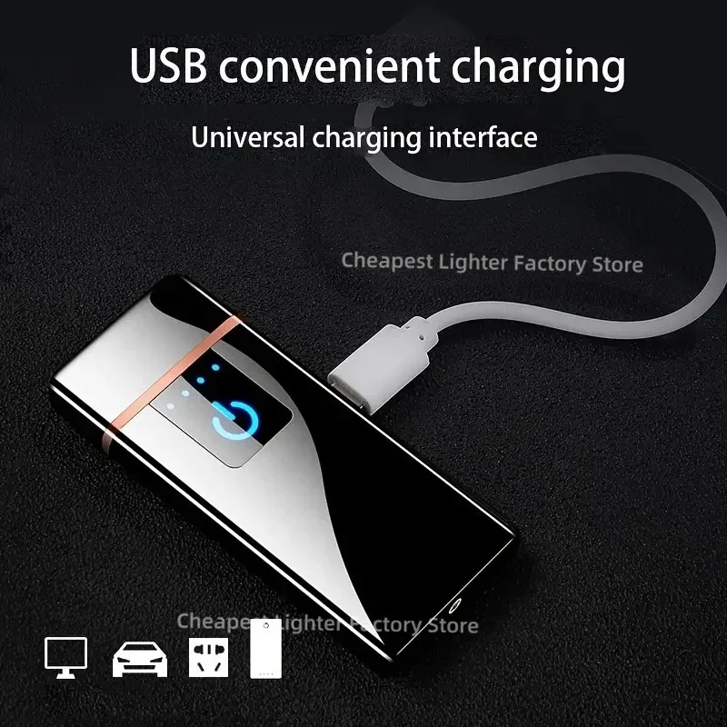 Hot Sale Selling Usb Rechargeable Electric Heating Wire Cigarette Lighter Portable Fashionable Lighter Gift For Men And Women