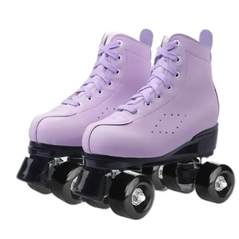 

New Product Skate Shoes Double Row Four 4 Wheel Roller-Skate Shoes